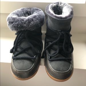 IKKII Classic Genuine Shearling Lined Winter Boot